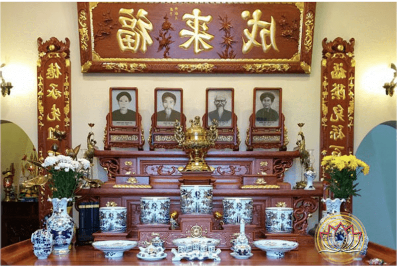 Cách bài trí bàn thờ gia tiên 